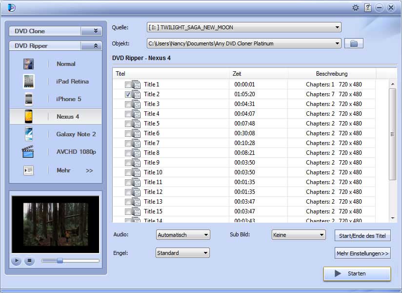 Any DVD Cloner kann DVD klonen und kopieren