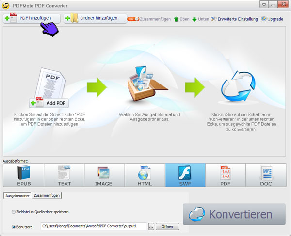 PDF Datei hinzufügen