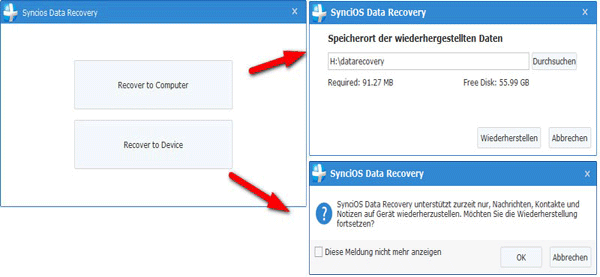 recover lost data to pc or device