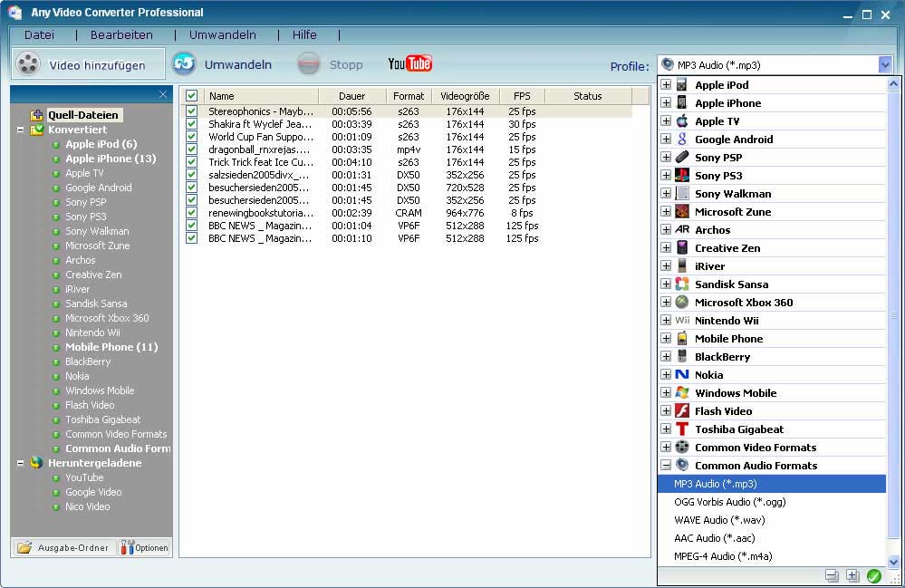 mpeg to mp3