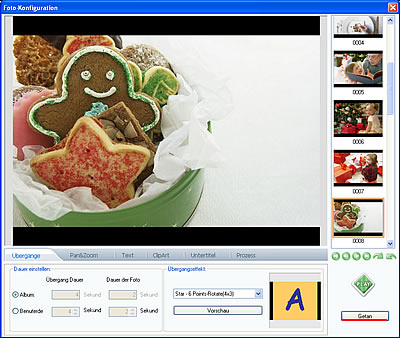 Fotos bearbeiten zum Erstellen Diashwo auf DVD
