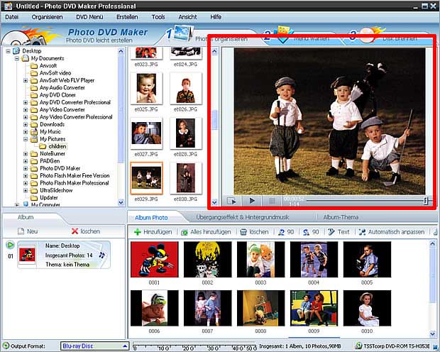 Photo DVD Maker unterstützt jetzt Vorschau der Fotos 