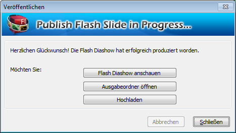 Sehen Sie die von Photo Slideshow Maker erstellte Foto Flash Diashow